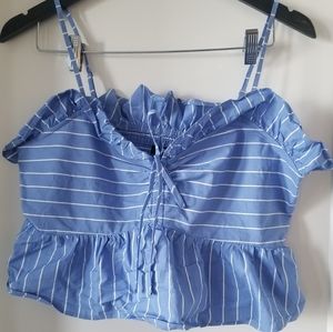 Express Cropped Knit Top